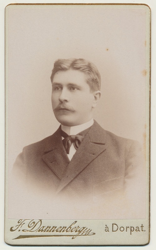 foto, vaimulik Jakob Kukk, 1900 foto F. Dannenberg, Dorpat