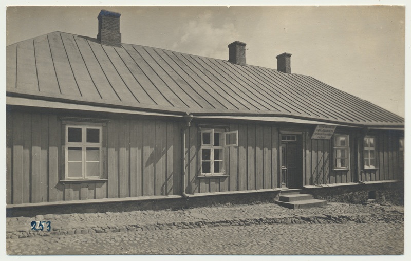 foto Viljandi, Oru tn 9, Adda Blossfeldt'i maja, koolimaja (eraalgkool) u 1915 foto J.Riet