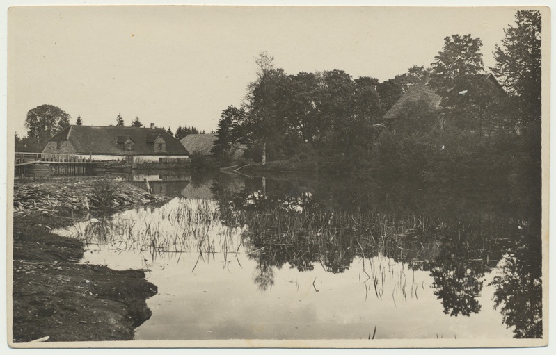 foto Viljandimaa Kõpu khk Vanaveski veski, Kõpu jõgi u 1938
