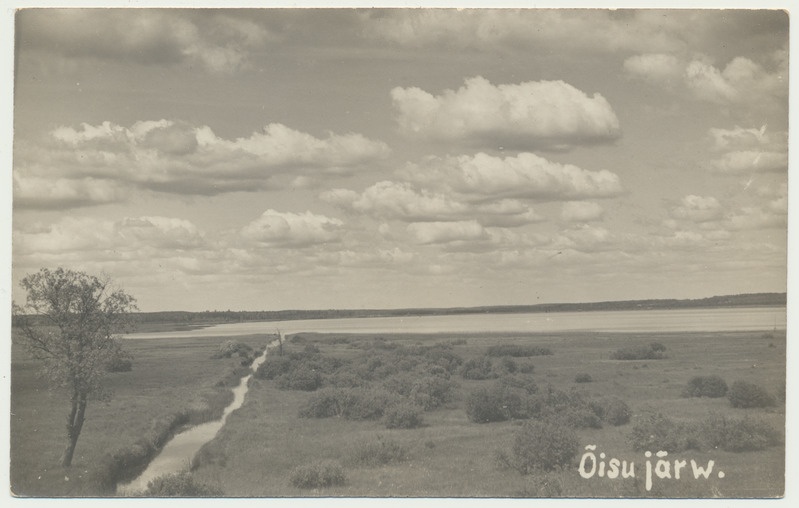 foto Viljandimaa, Õisu järv, Vidva (Õisu) oja u 1935