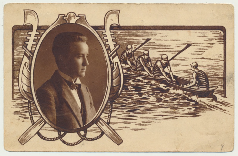 postkaart Vaino Park, sõudja? Rimmu'st u 1925?