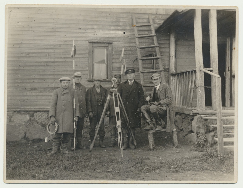 foto maamõõtjad, grupp Karksi khk Polli v Allaste t, VII 1939