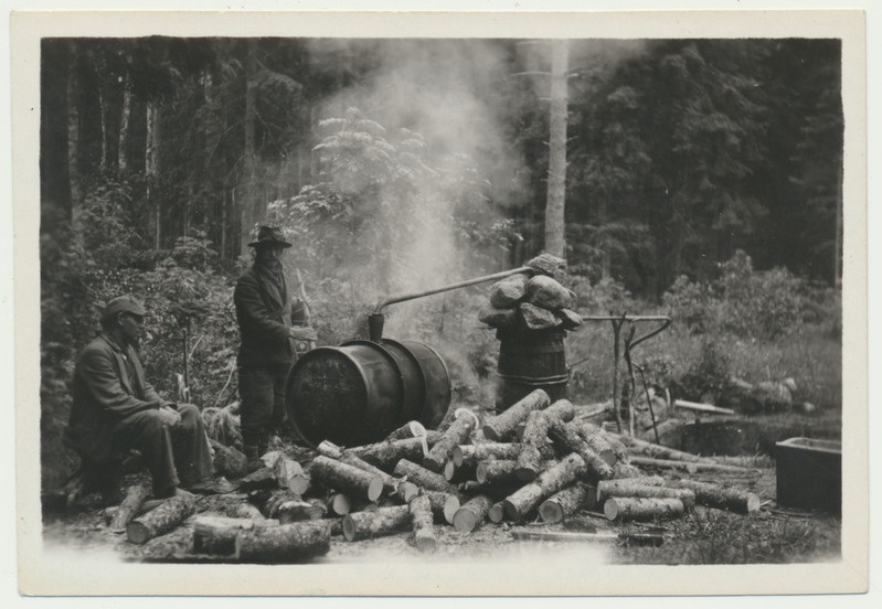 foto puskaritegu Karksi khk metsas u 1943
