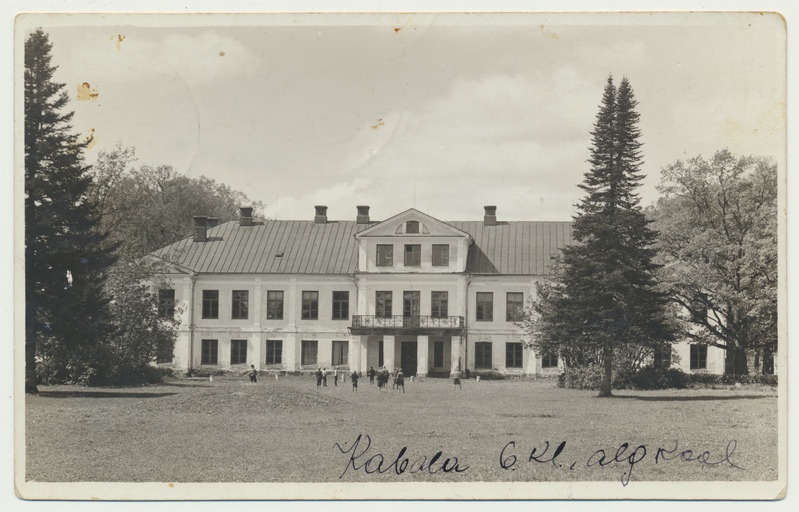 foto Pilistvere khk Kabala mõisa peahoone koolina u 1930