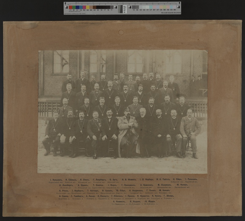 foto papil Viljandi kreisi vallavanemad sh kreisiülem N.V. Fomin, foto all nimed, vallad, u 1912