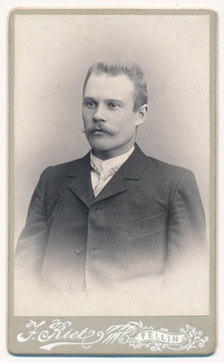 foto E.Rosenwaldt, mees, u 1905 F J.Riet  duplicate photo