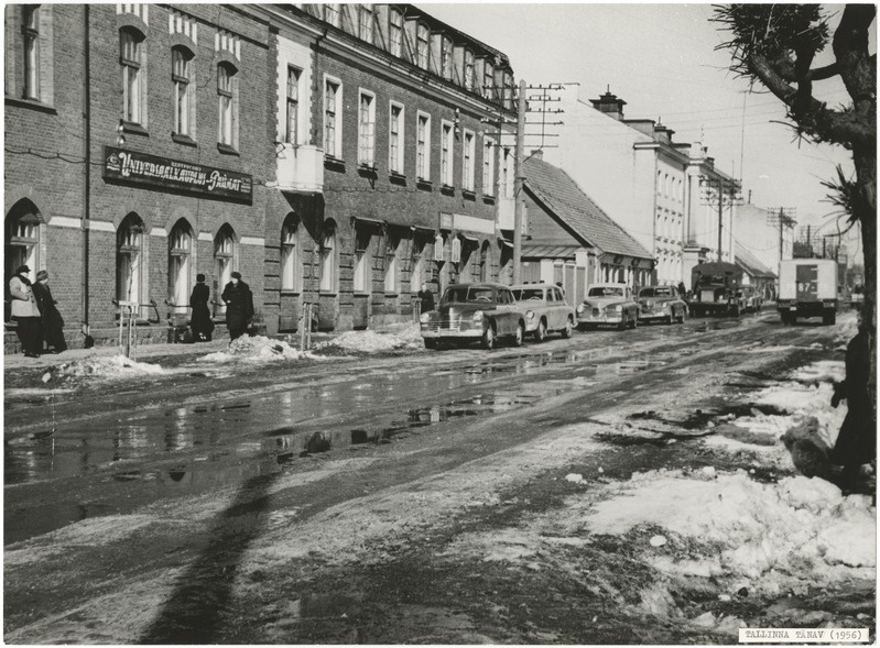foto Viljandi, Tallinna tn kaubamaja kohal 1956 foto E.Veliste
