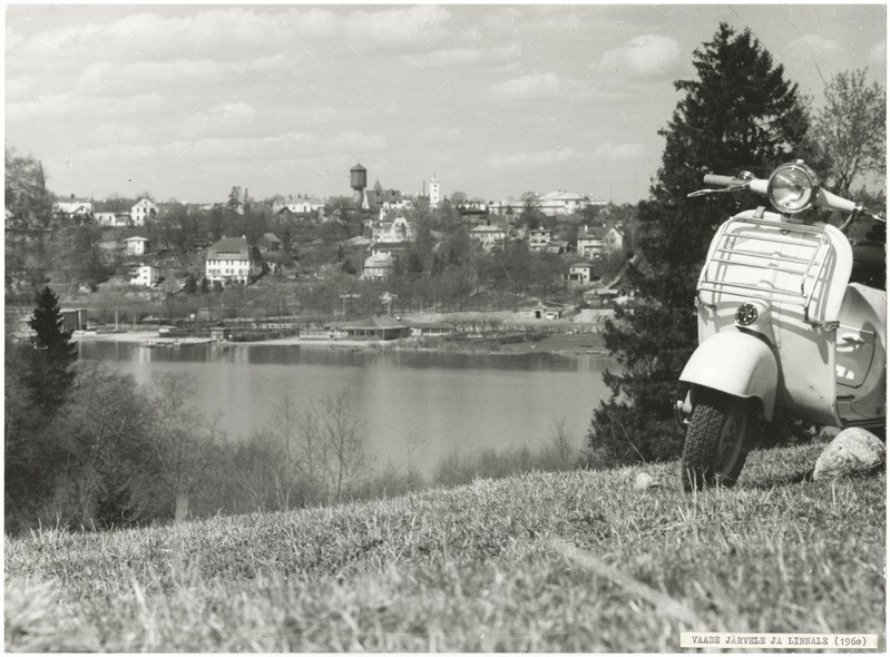 foto Vaade Viljandi järv'e vastaskaldalt linnale 1960 foto E.Veliste