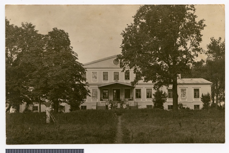 fotopostkaart, Viljandi khk, Vana-Võidu Põllutöökool, fassaad, u 1930