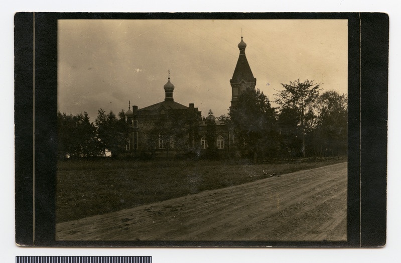 fotopostkaart, Viljandi khk, Tänassilma kirik, u 1915, foto A. Weidner (Kildu)