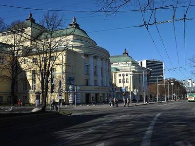 Estonia teatrimaja, vaade Estonia puiesteelt rephoto