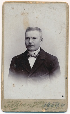 foto Mihkel Siimonlatser 1904 F J.Riet  duplicate photo