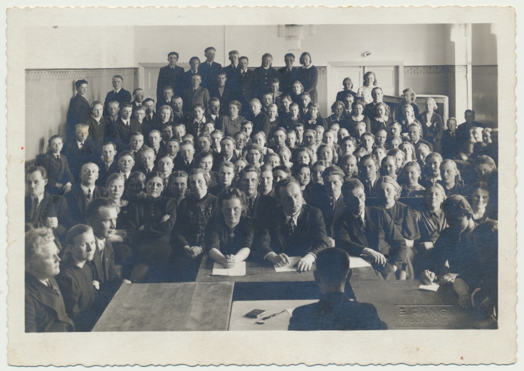 foto, Viljandi maanoored, õppepäev 1940 foto E.Rang