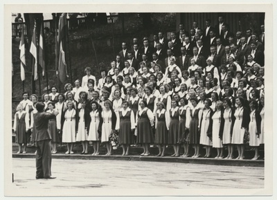 foto Viljandi rajooni laulupäev 1963, foto A.Kiisla  duplicate photo