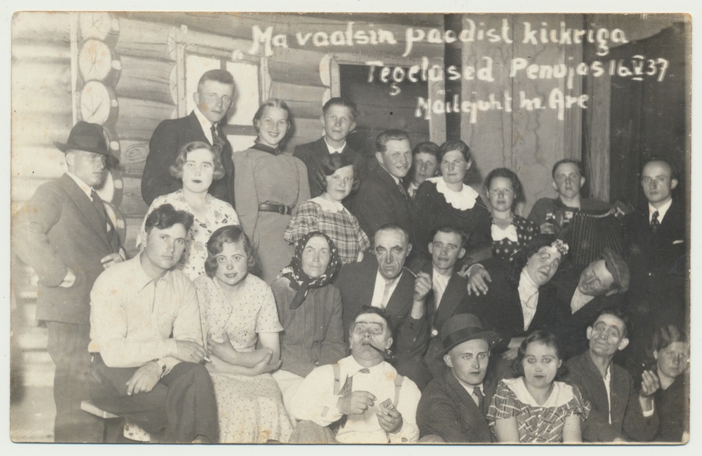 foto Halliste khk Penuja, etendus Ma vaatsin paadist kiikriga, 16.05.1937