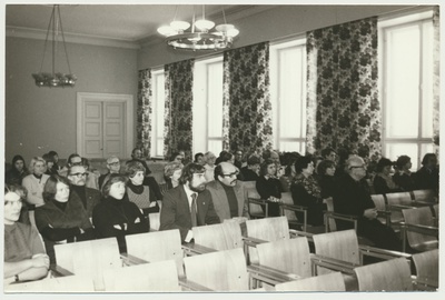 foto Viljandi muuseum 100, konverents, saal 19.12.1979 foto L.Vellema  similar photo