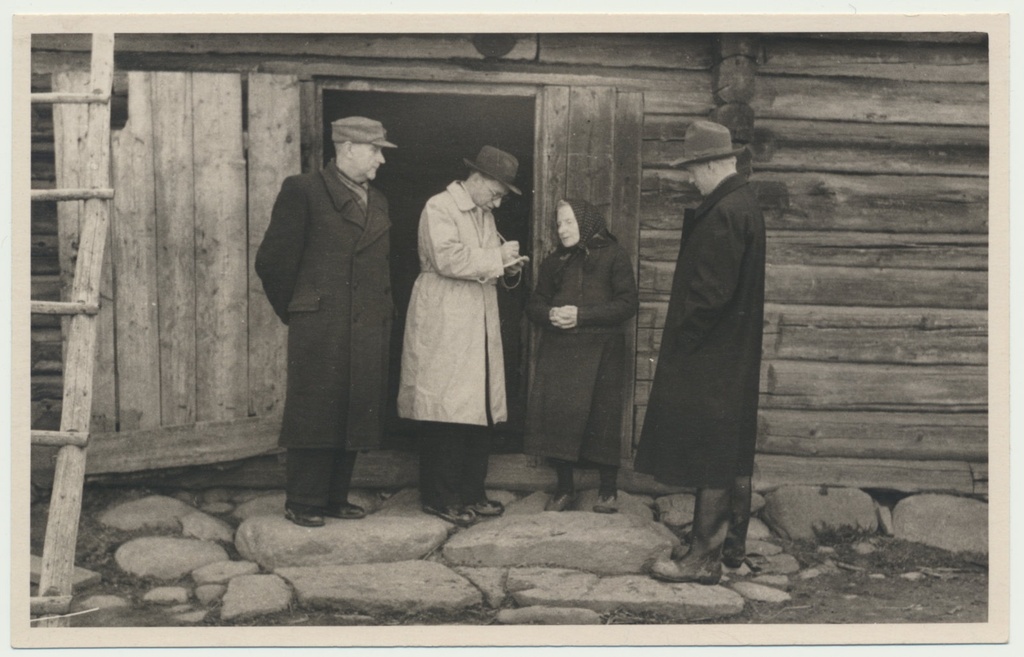 foto Viljandi muuseum, kogumisretk, Puiste talu, Paistu khk 1958 foto R.Joost