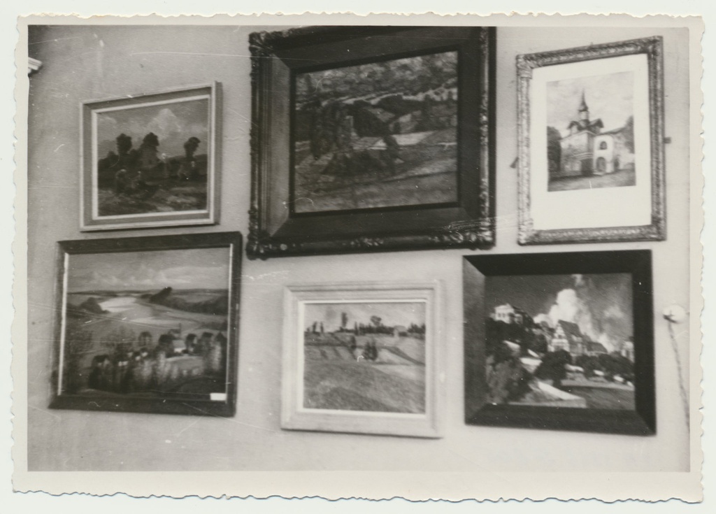 foto Viljandi muuseum, ekspositsioon, kunst, 1947 foto A.Kiisla