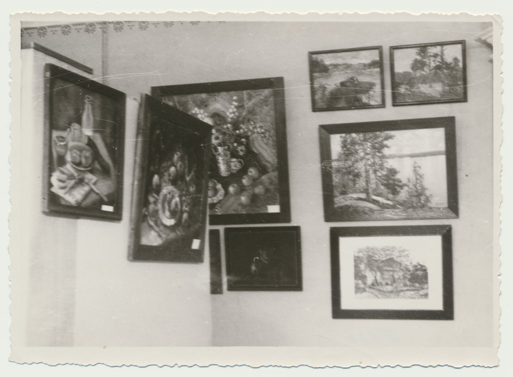foto Viljandi muuseum, ekspositsioon, kunst, 1947 foto A.Kiisla