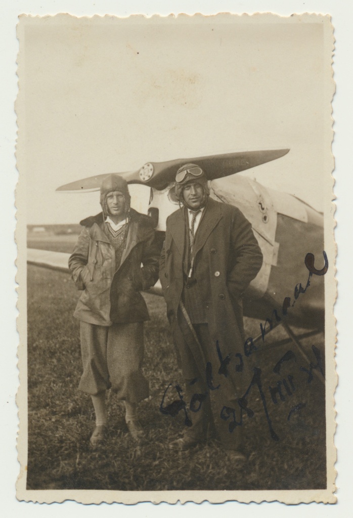 foto, Viljandi ?, Põltsamaa ? lennuväli 1934 (1938?), U.Brasche, A.Järvekülg, foto A.Järvekülg