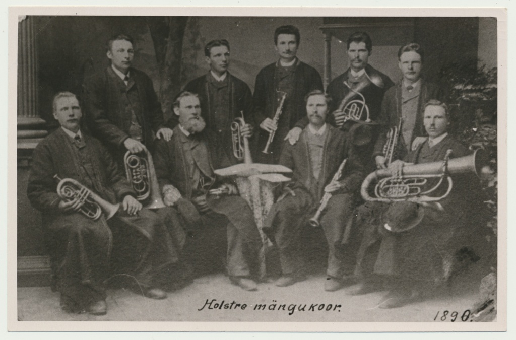 fotokoopia Holstre mängukoor 1890, koopia A.Kiisla 1947