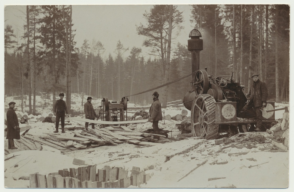 foto Holstre v Punabu mets, liikuv saekaater 1908 foto H.Silk