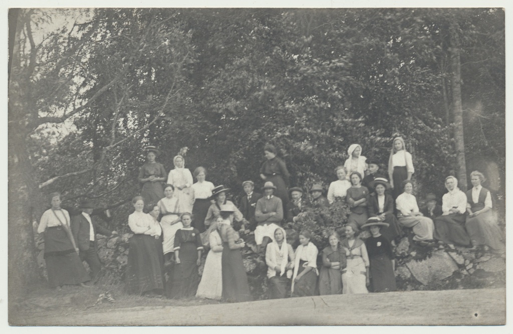 foto Viljandimaa, grupp, Maru kool - 100, 1912