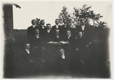 foto Viljandimaa, Morna kool, õpetaja kutseeksam'i ettevalmistuskursus 1908 foto J.Piir  duplicate photo
