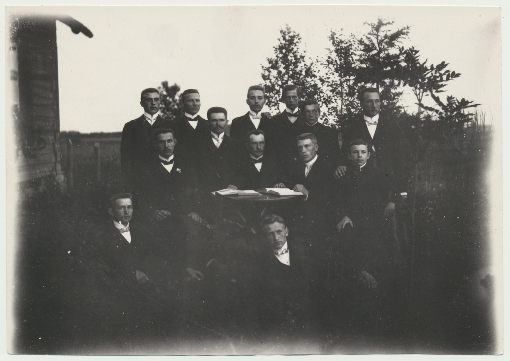 foto Viljandimaa, Morna kool, õpetaja kutseeksam'i ettevalmistuskursus 1908 foto J.Piir