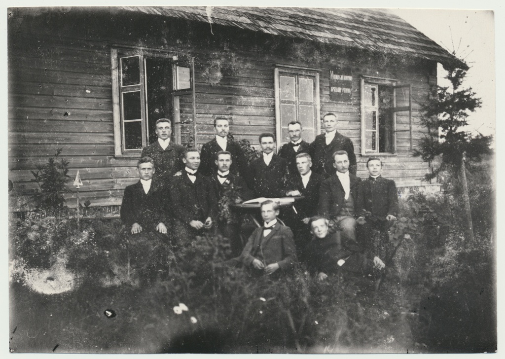 foto Viljandimaa, Morna kool, õpetaja kutseeksam'i ettevalmistuskursus 1908 foto J.Piir