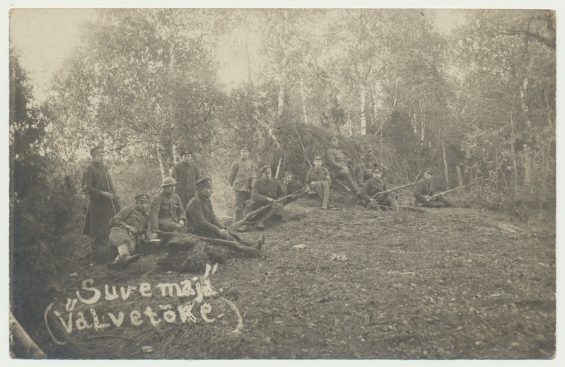 Foto, Valvetõke Eesti Vabadussõjas, 9.Jalaväe polk u 1919