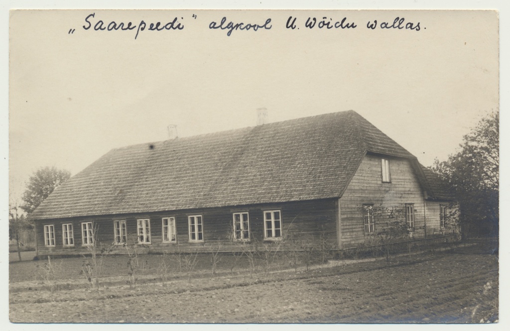 foto Viljandi khk Uue-Võidu v Saarepeedi koolimaja u 1930