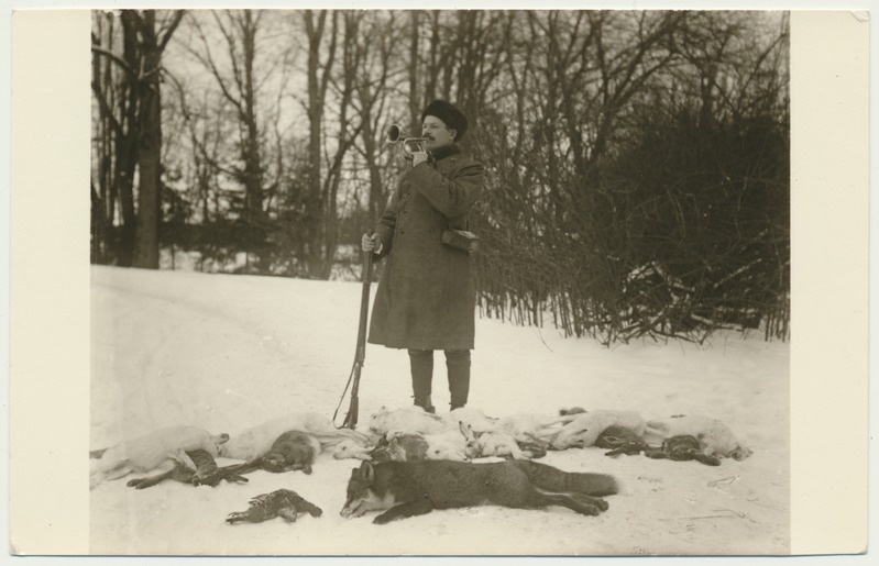foto Tõnis Hermes, Heimtali, jahimees, pasun, saak, sokk, 1912