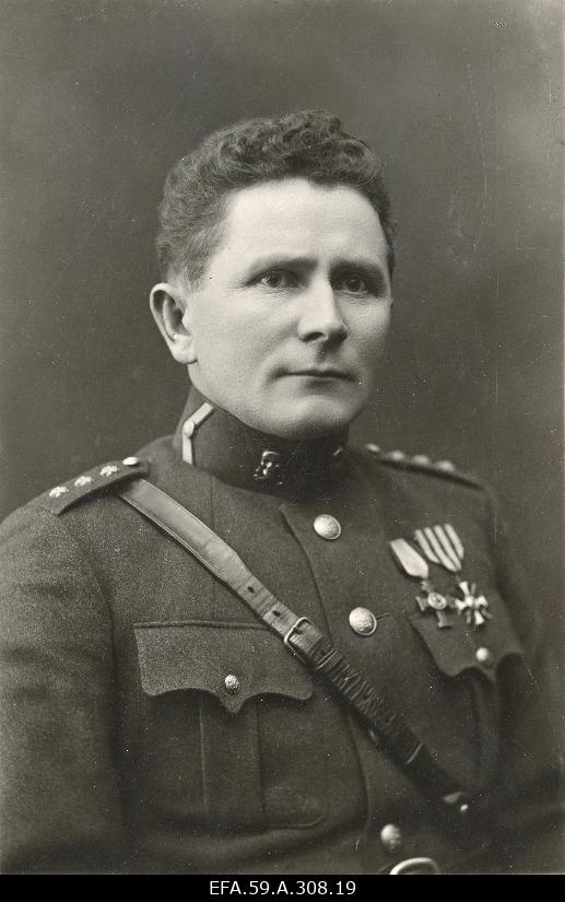 Captain Rudolf Kuslap, Commander of the 2nd Company of the Football Battalion of Kuperjanov Üksik.