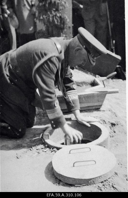 Kuperjanov Partisanide Battalion. State characters, senior military officers, officers.