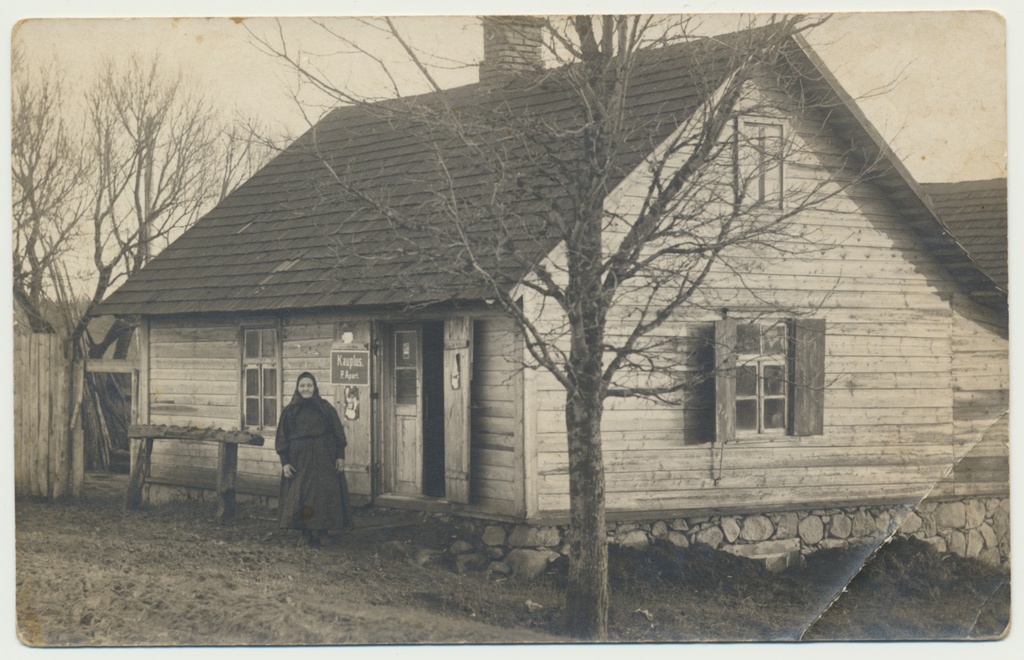 foto, Viljandimaa, Holstre, P.Aparti kauplus u 1925