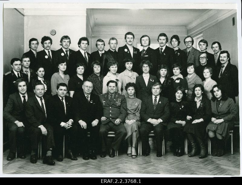 Delegates of the 19th congress of the Estonian Congress from Kohtla-Järve city organization, names partly.