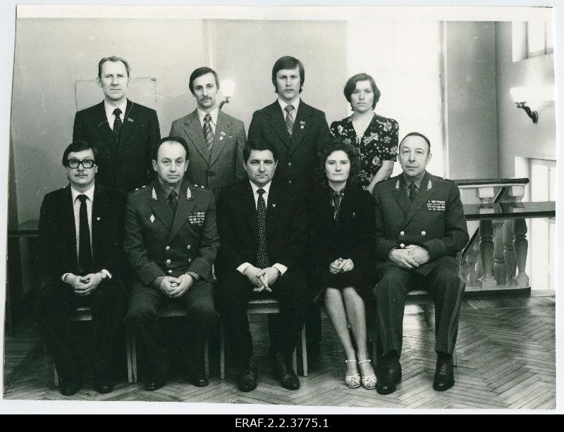 Delegates of the 19th Congress of the ElkNÜ from the Kohtla-Järve District Organisation, names partly.