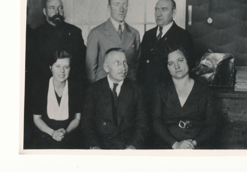 Hüdroloog August Velner. Grupifoto: A.Velner Sisevete Uurimise Büroo juhatajana koos kaaslastega 1932.a.