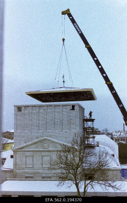 Construction of Kuressaare Theatre House.