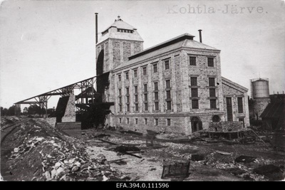 View of the Kohtla-Järve Põlevkivitehas, which is equipped with the machinery construction plant as "Franz Krull".  duplicate photo