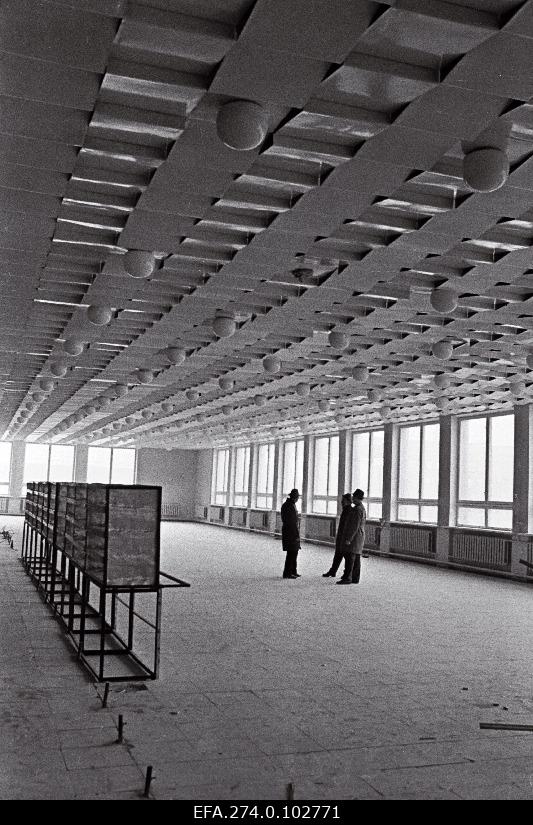 Interior view of the local-Järve Mineral fertiliser factory workshop.