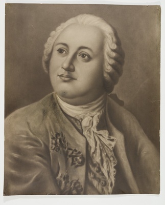 Mihhail Lomonossovi portree. Foto graafilisest lehest  duplicate photo