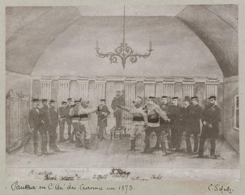 Paukimine korp! Curonia konvendihoones 1873. aastal