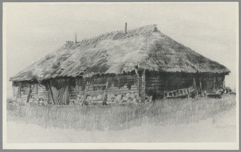 Fotod kirjaniku kodukohast ja selle ümbrusest. Tammsaare- Põja talu laut