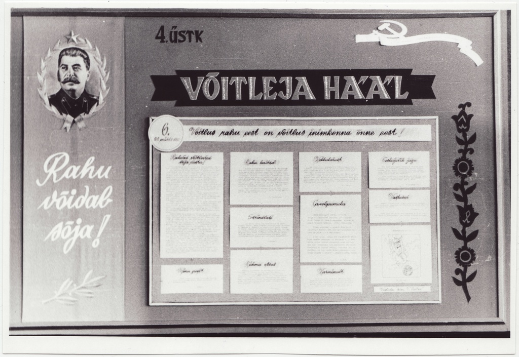 IV ÜSTK seinaleht "Võitleja Hääl" nr 6, 1951.a.