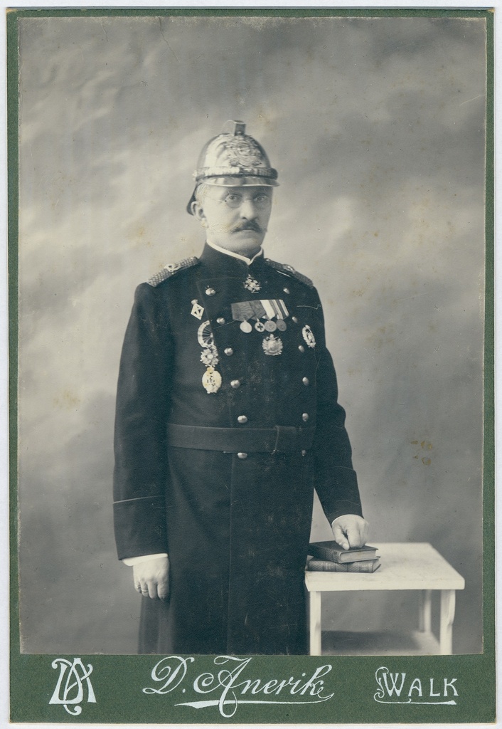 Valga tuletõrje peamees Oskar Raue, ametis 1892-1918.a.