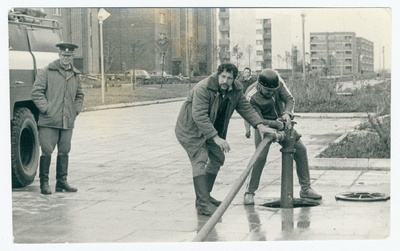 Sillamäe vabatahtlikud ja kutselised tuletõrjujad õppusel  similar photo