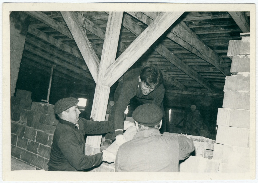 Laupäevak Tuletõrje Valitsuse hoone pööningul, 1971.a.