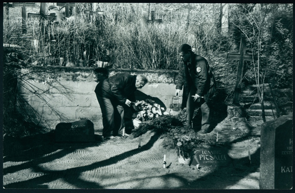 Lembit Pitsalu kalmul, 1990.a.